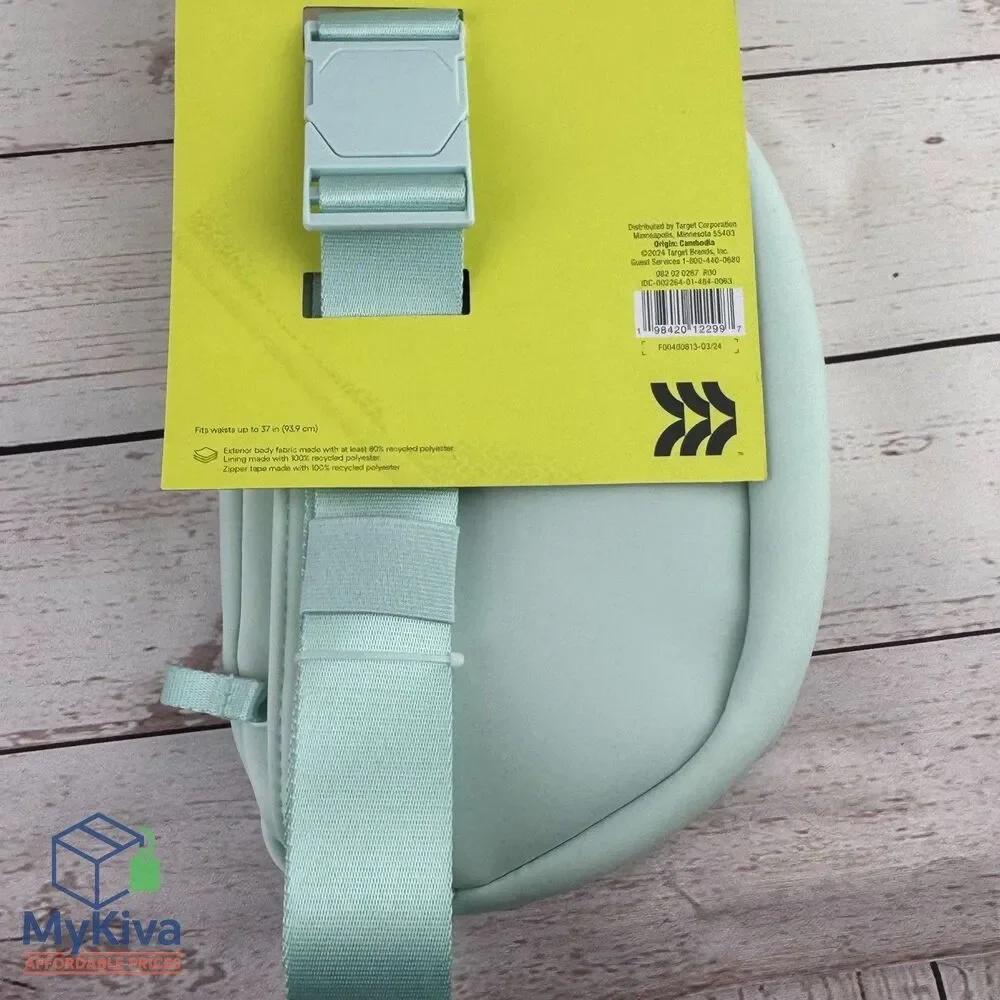 Belt Bag All In Motion Premium Mint Green Fanny Pack Waist Pack Adjustable Strap
